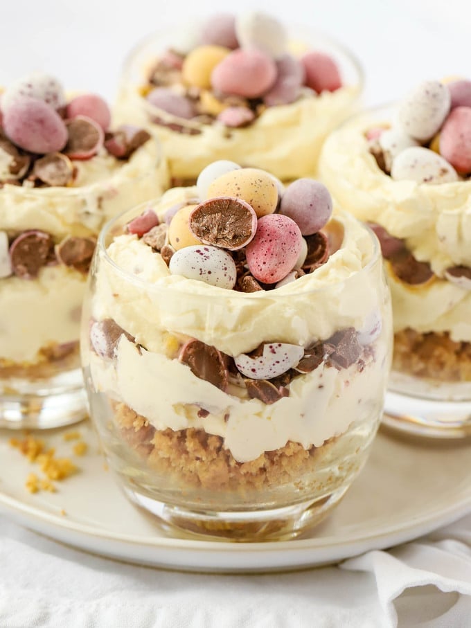 Single serving easter cheesecake no bake