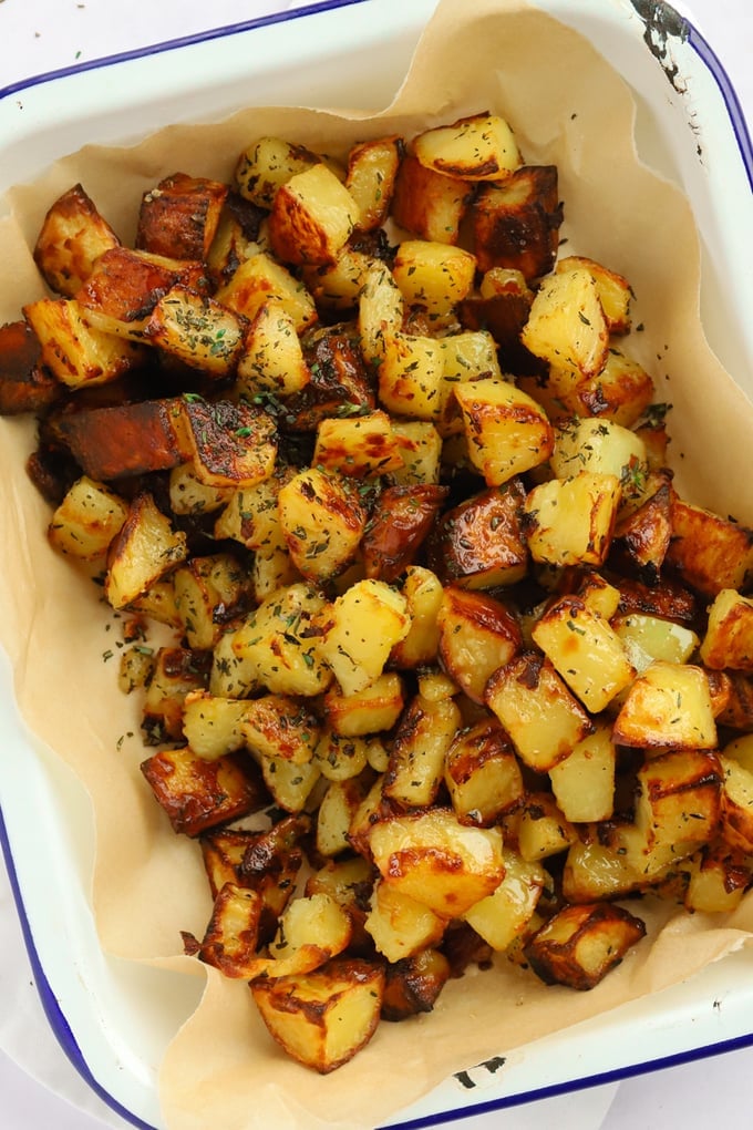 Parmentier Potatoes {with Garlic and Herbs}