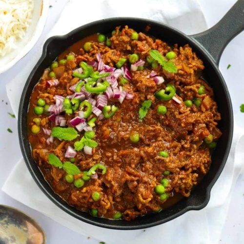 Keema curry recipe- easy beef mince curry