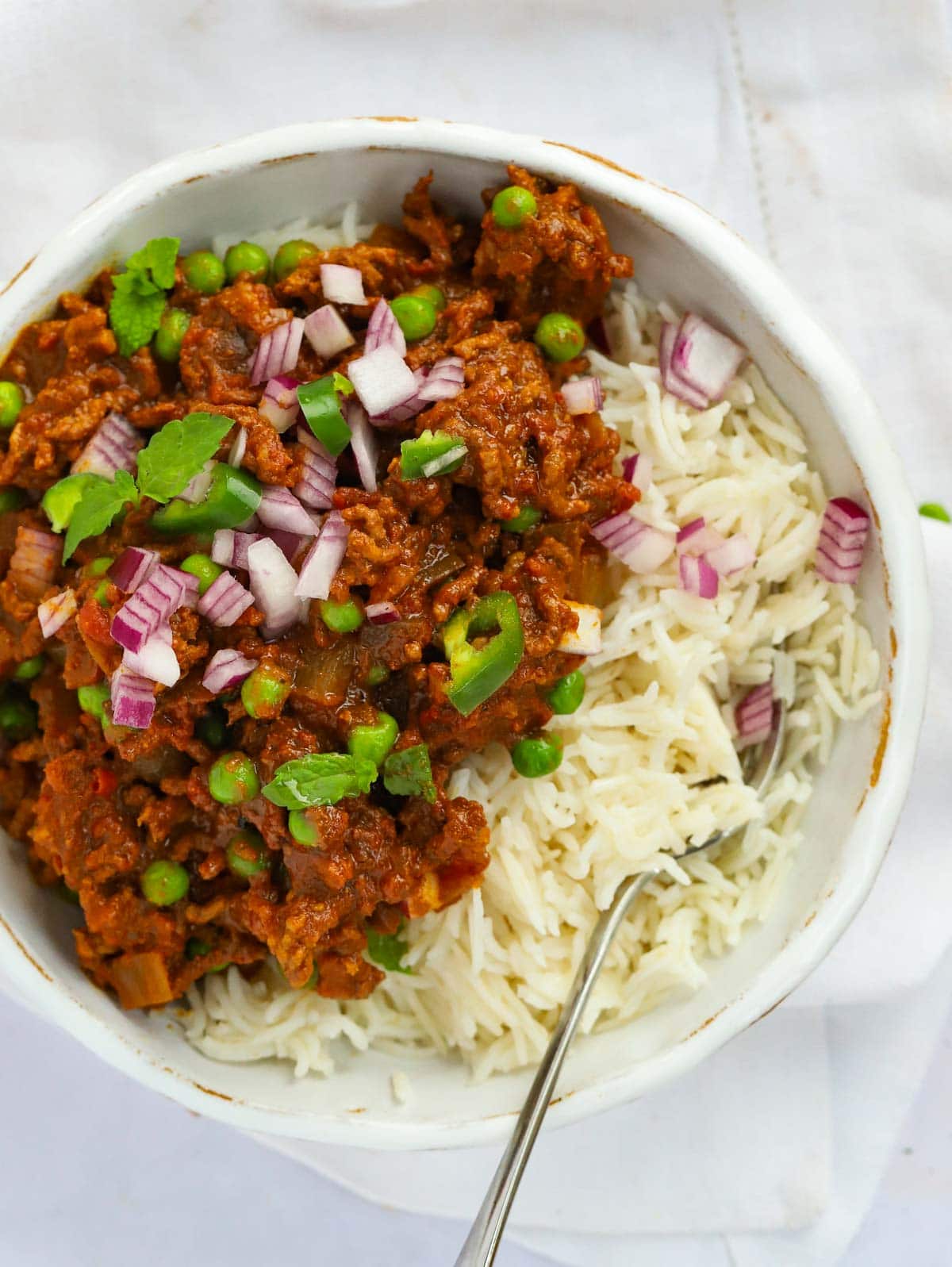 Easy beef mince Indian style meal