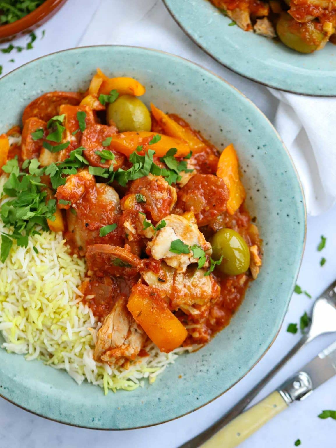 Slow Cooker Chicken and Chorizo Stew