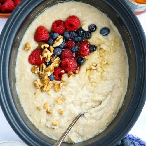 Slow Cooker Porridge {2 Ingredient Recipe!}