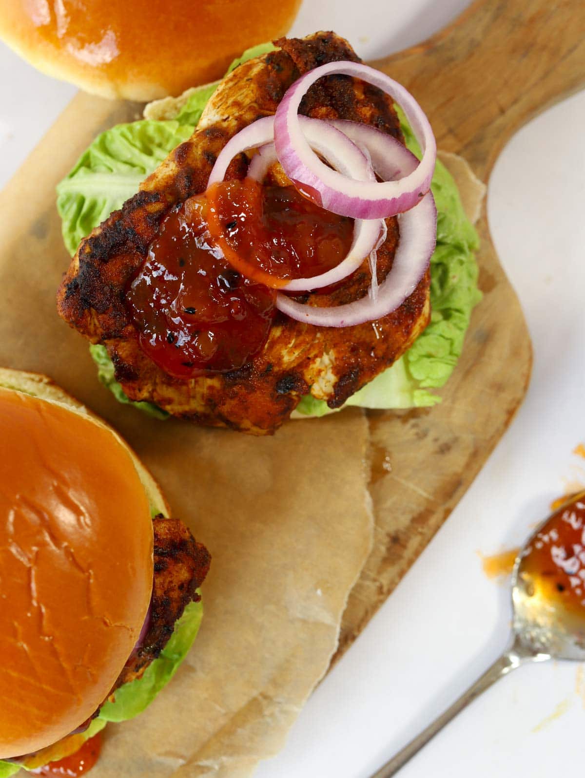 Tasty Chicken Tikka Burgers are a winner for the whole family.