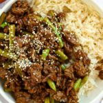 A simple beef mince recipe for a stir fry, served here with rice.
