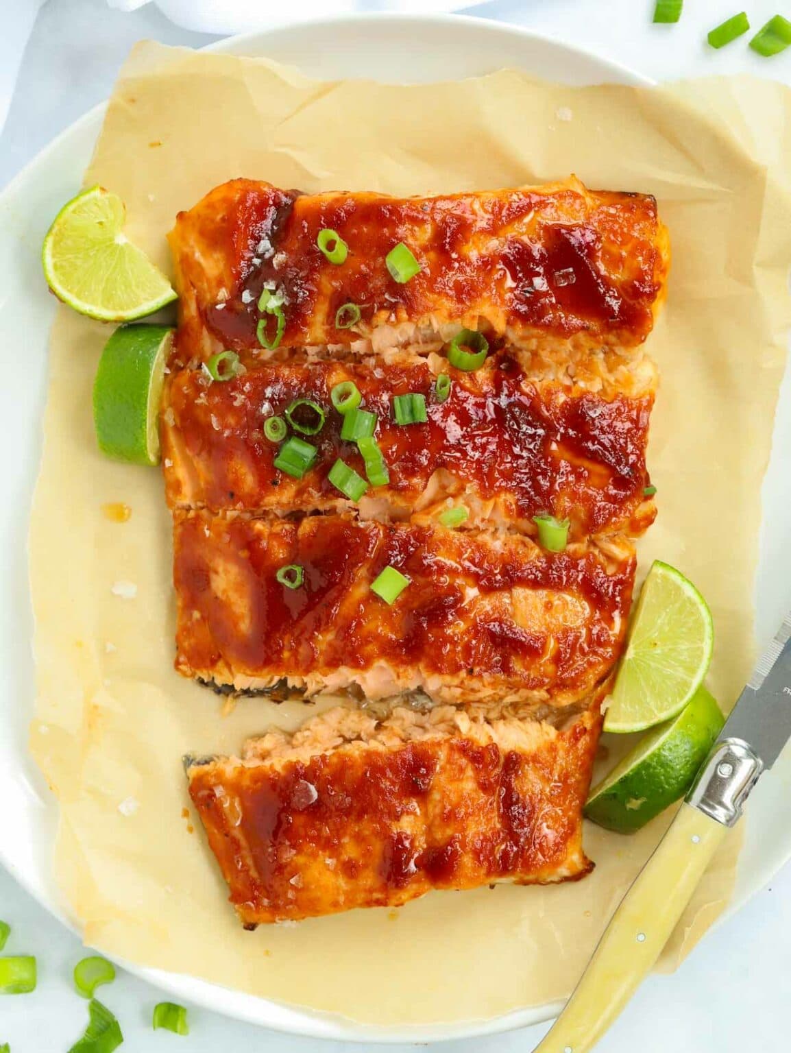 Honey BBQ Salmon with Sticky Glaze