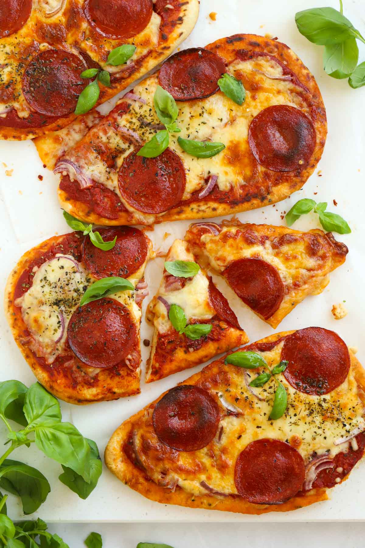 Perfect for a lunch, snack or quick dinner, these naan bread pizzas are a family favourite recipe