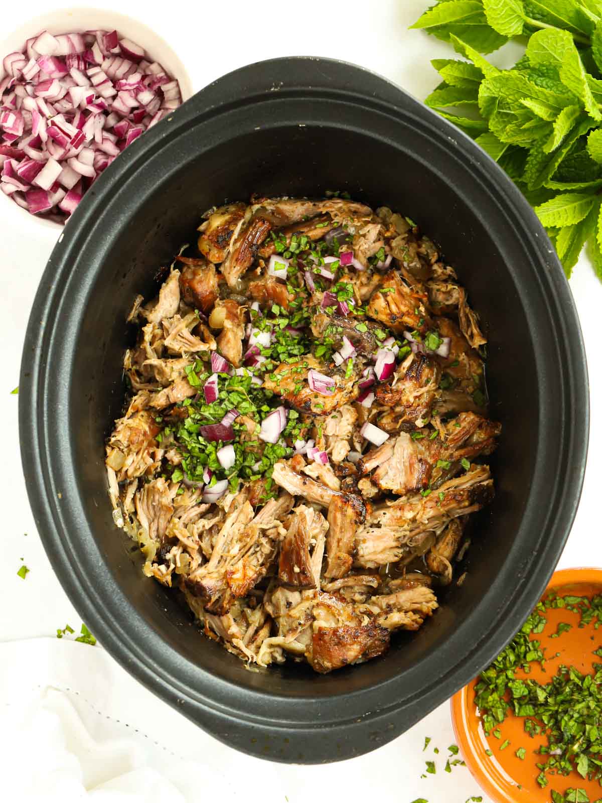 A delicious, juicy Mexican-inspired meal. Here is the Pork Carnitas recipe