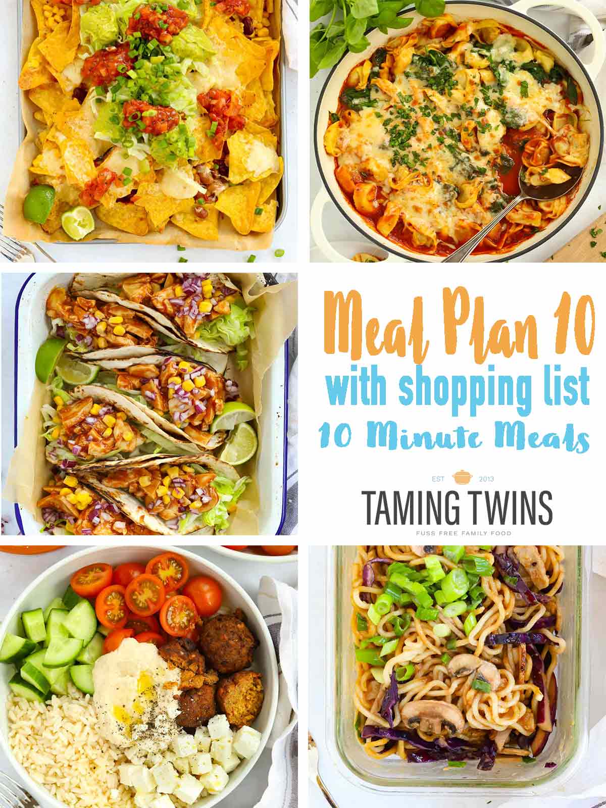 Meal Plan 10 10 Minute Meals