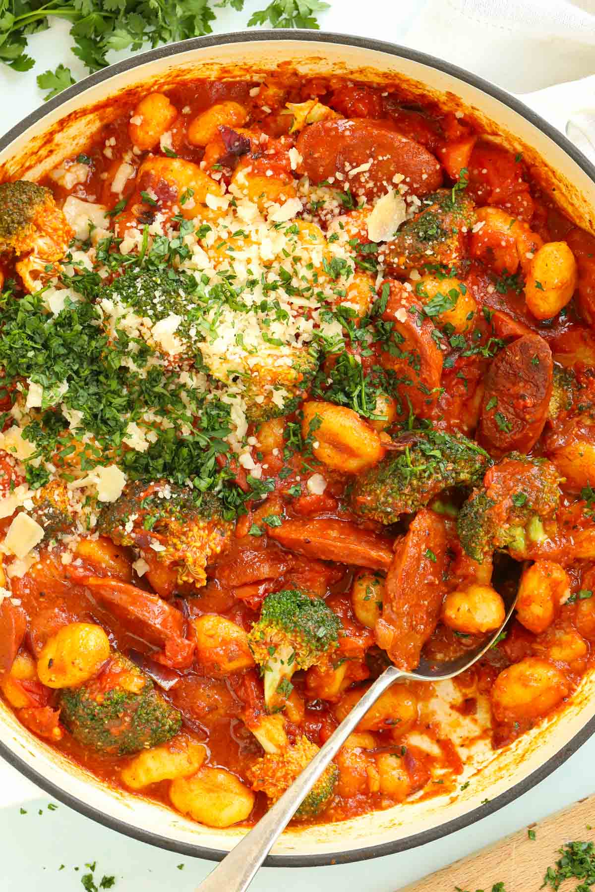 Chorizo Gnocchi PanFry {20 Minute Meal}