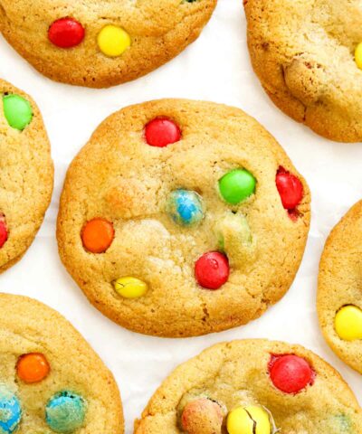 Easy cookies to bake with kids recipe with Smarties toppings