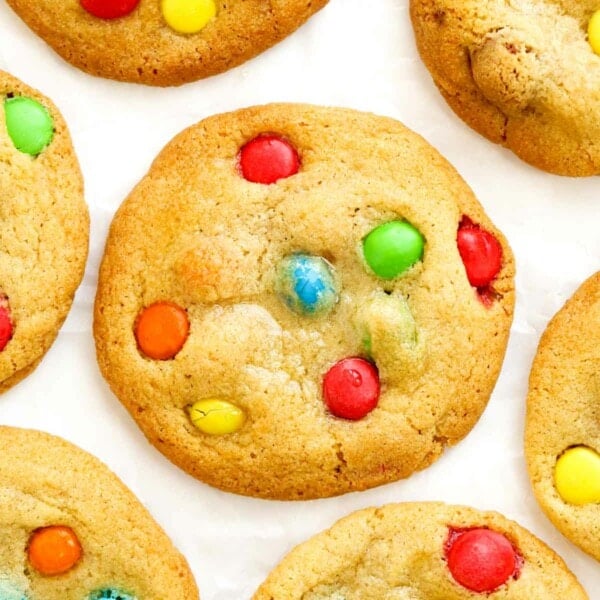 Easy cookies to bake with kids recipe with Smarties toppings