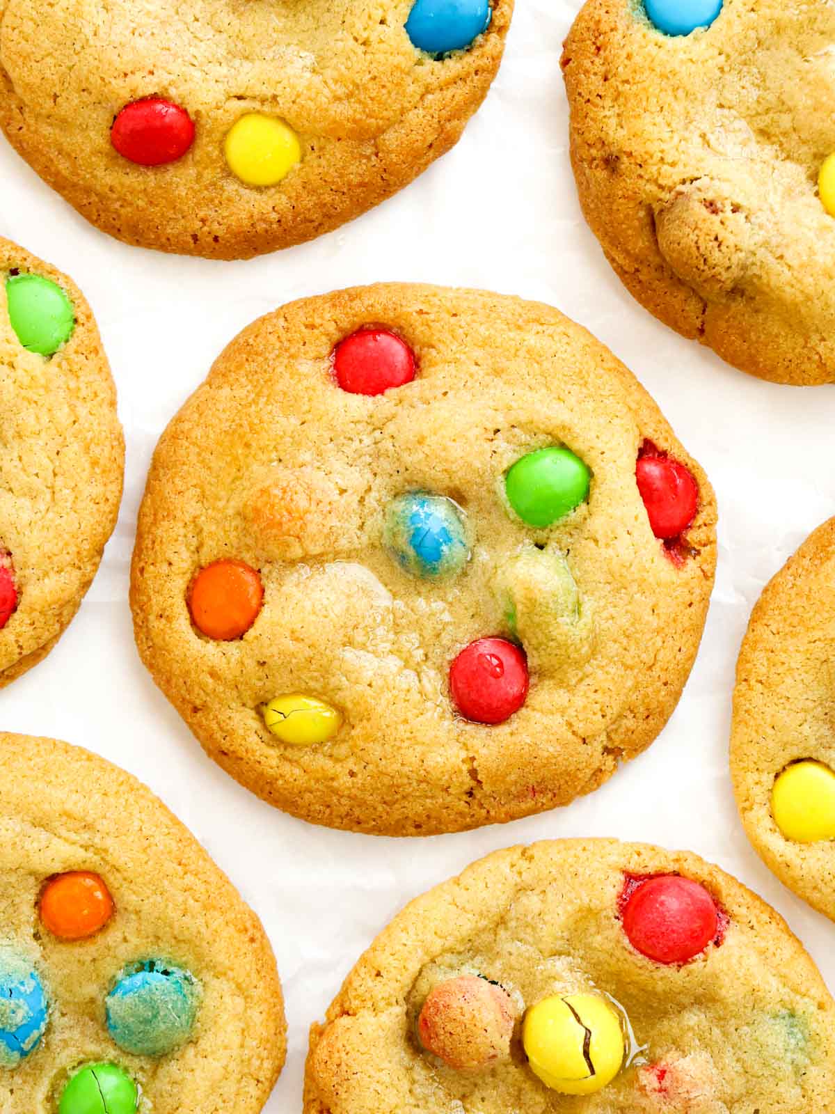 Easy cookies to bake with kids recipe with Smarties toppings