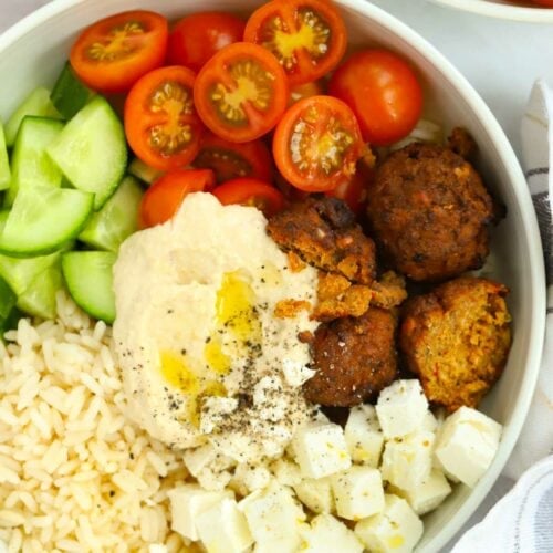 Easy Hummus Bowl ingredients