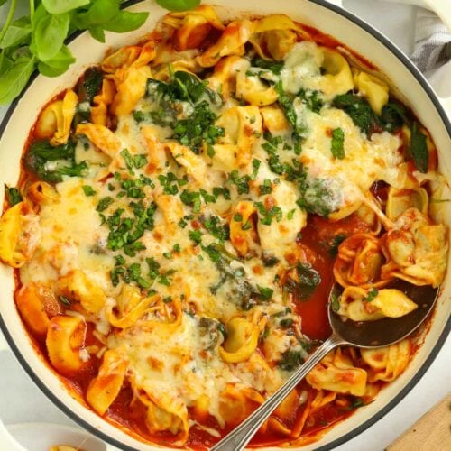 Spinach and Ricotta Tortellini Pasta Recipe takes 10 minutes