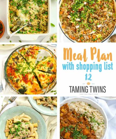 Meal plan 12 cover featuring student recipes.