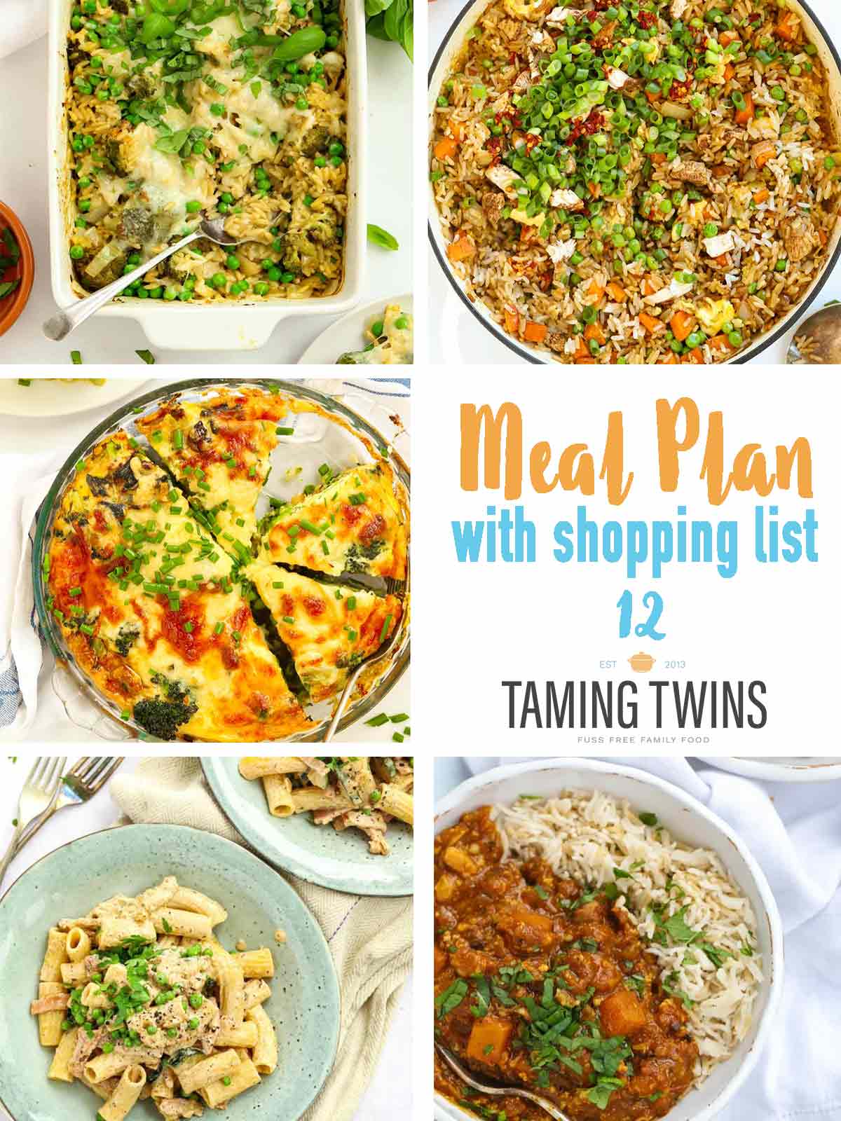 Meal plan 12 cover featuring student recipes.