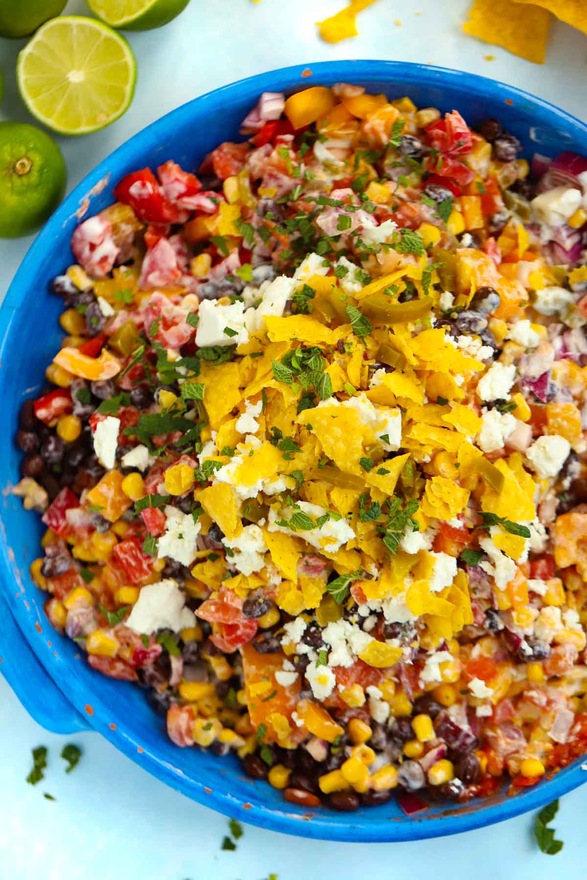 Mexican Style Salad {with Zesty Lime Dressing}