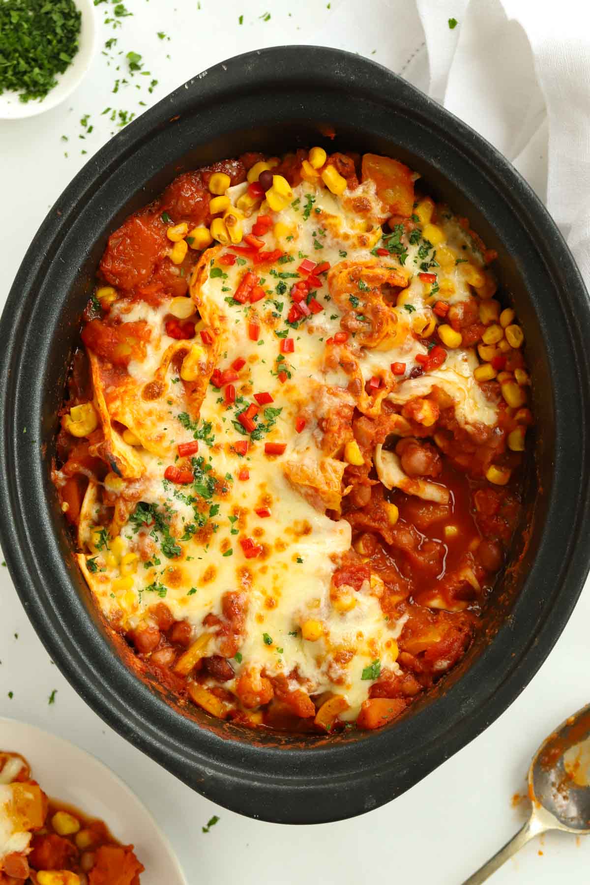 Veggie Enchiladas {Slow Cooker Fakeaways}