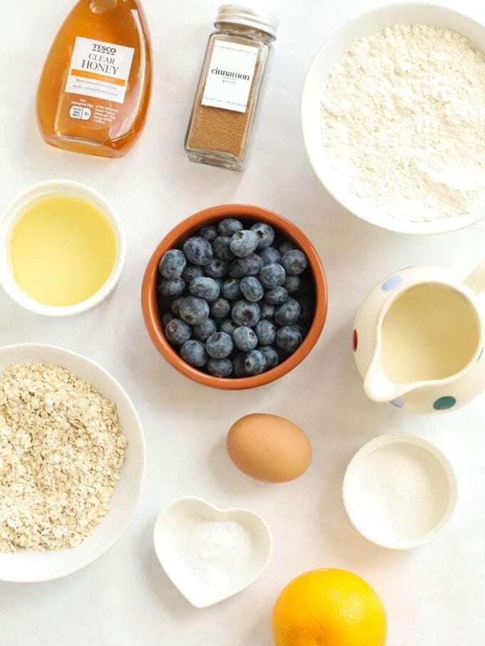 Healthy Breakfast Muffins Blueberry & Oat