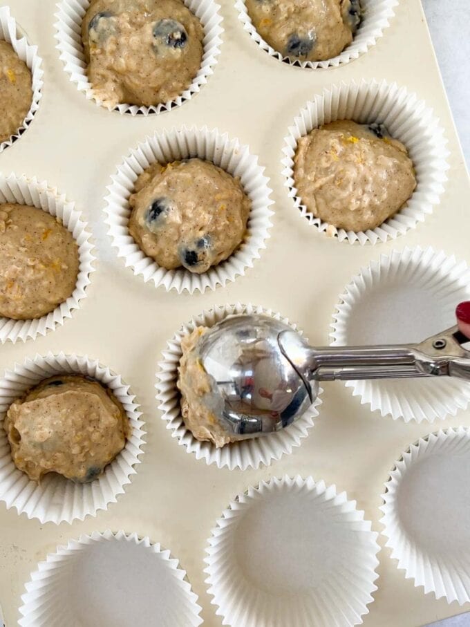 How to make healthy breakfast muffins step 4.