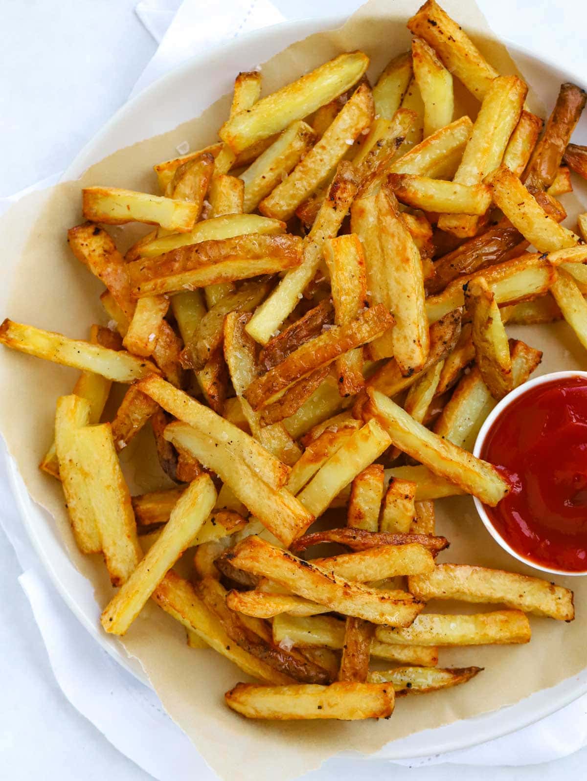 How to make homemade chips step three. Bake until cooked.