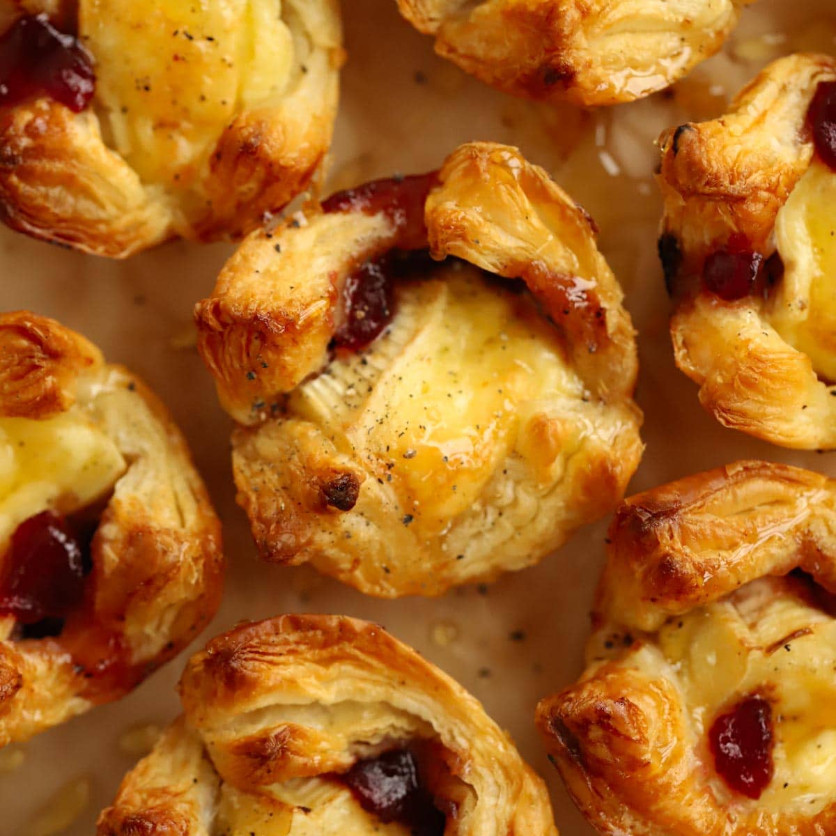 Brie and Cranberry Bites {The BEST Christmas Canapés}-image