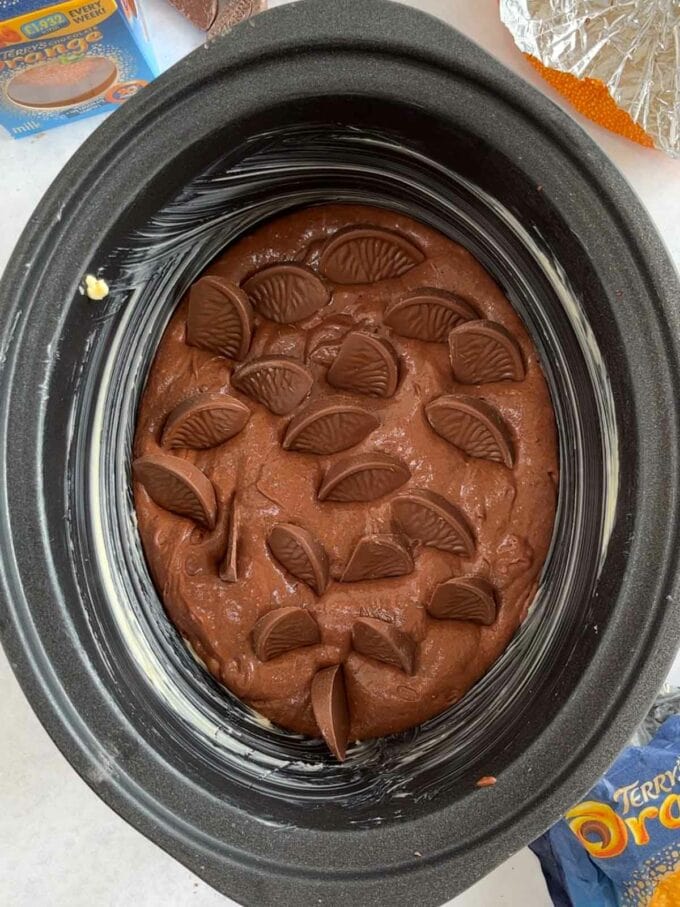 How to make Slow Cooker Chocolate Orange Pudding. Step 2.