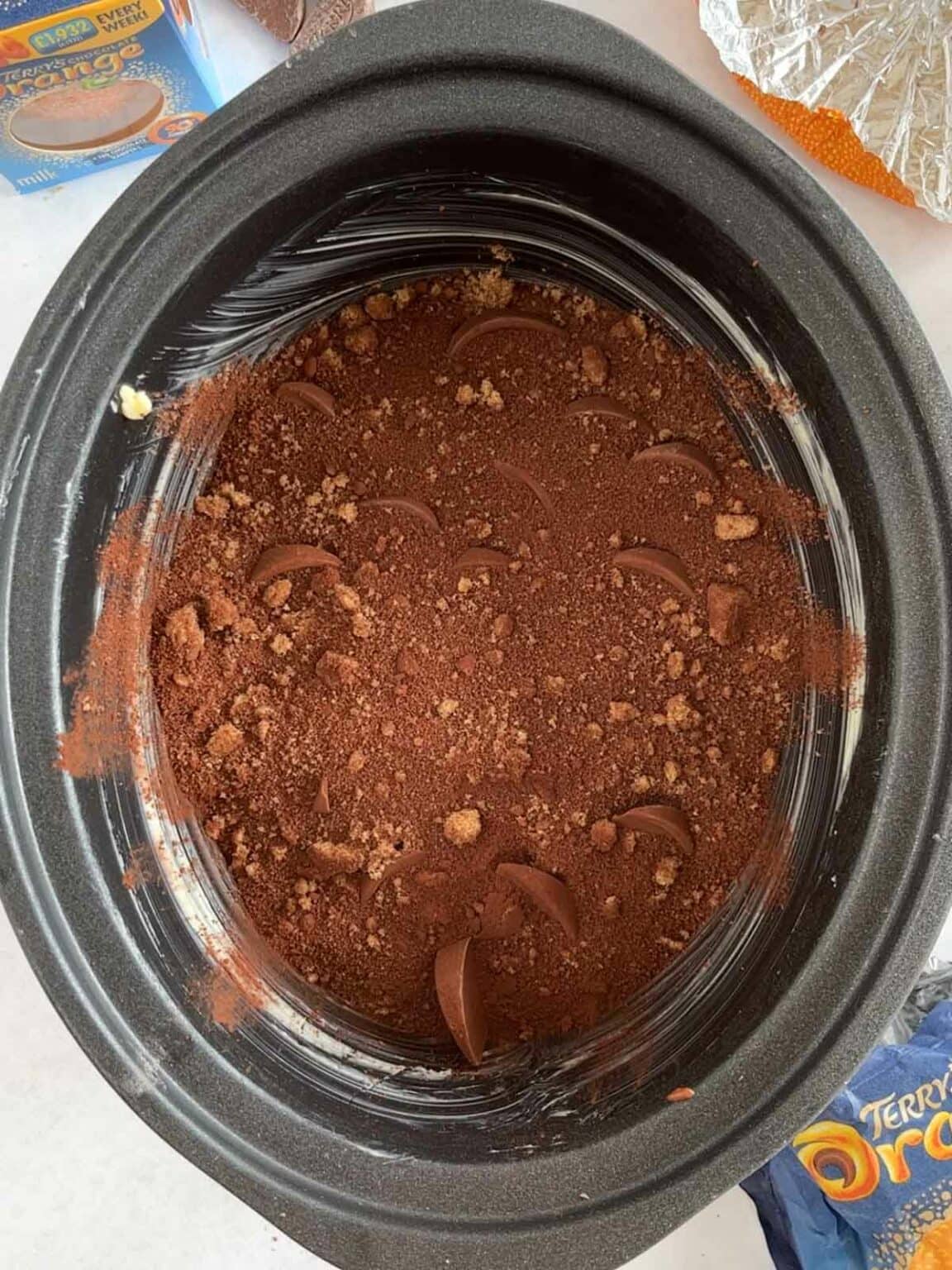 Slow Cooker Chocolate Orange Pudding