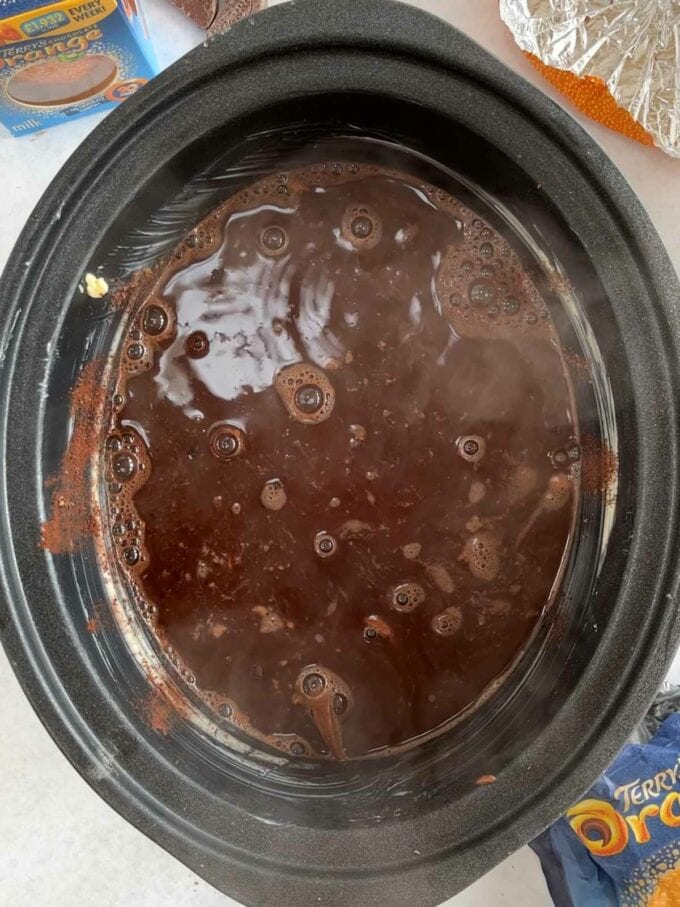 How to make Slow Cooker Chocolate Orange Pudding. Step 4.