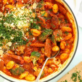 Meal Plan Recipe for Chorizo Gnocchi Bake