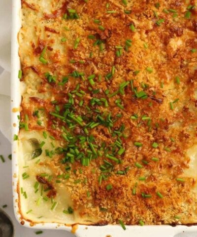 Weekly meal plan recipe for fish pie.