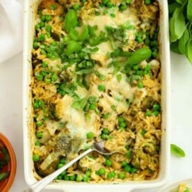 Meal plan orzo bake recipe.