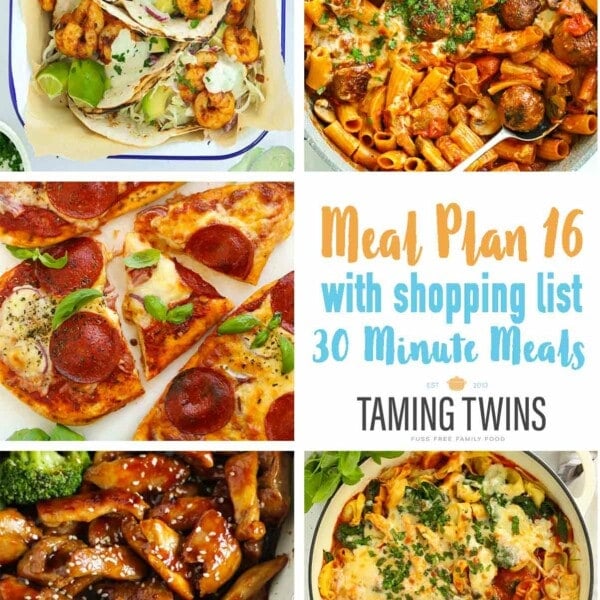 Meal plan 16 recipes