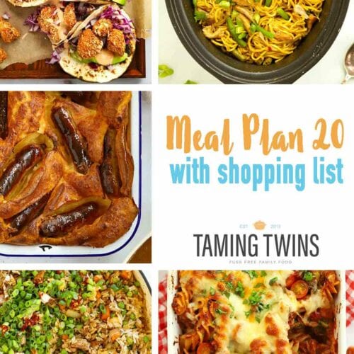 Meal plan 20 recipes