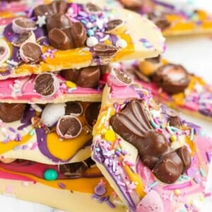 Slabs of Easter Bark with toppings.