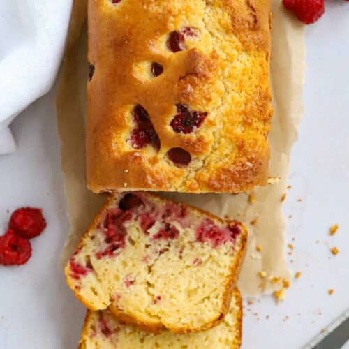 No scales required for this yoghurt pot cake. Slices of delicious cake on a table.