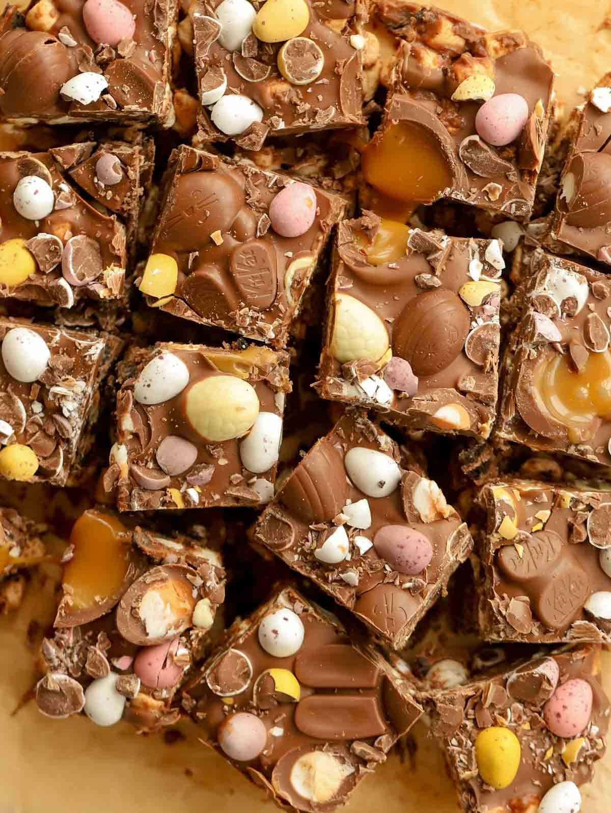 Easy recipe for Easter Rocky Road.