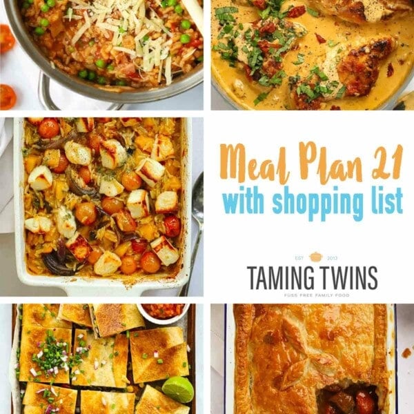 Recipe photos of meals for meal plan 21.
