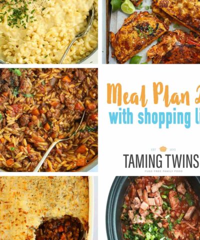 Collage of meals in meal plan 22