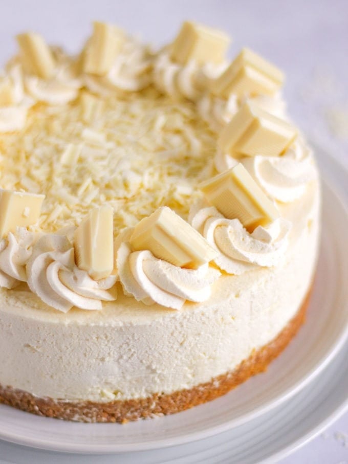 White Chocolate Cheesecake A No Bake Easy Recipe