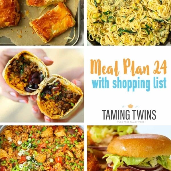 Collage of recipes for Meal Plan 24.
