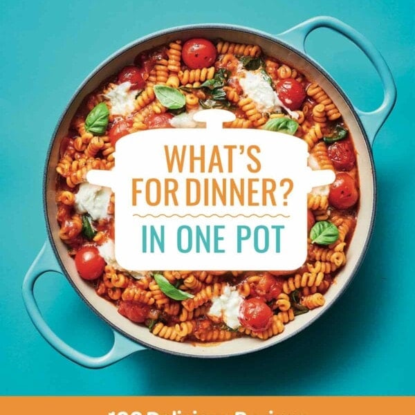 Cover of book "what's for dinner in One Pot" by Sarah Rossi