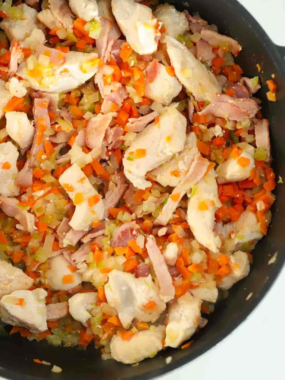 Chicken Pie {with Crispy Bacon & Puff Pastry}
