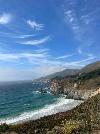 Cliff top views from Highway 1 in San Francisco.
