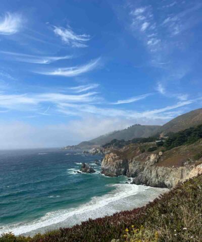Cliff top views from Highway 1 in San Francisco.