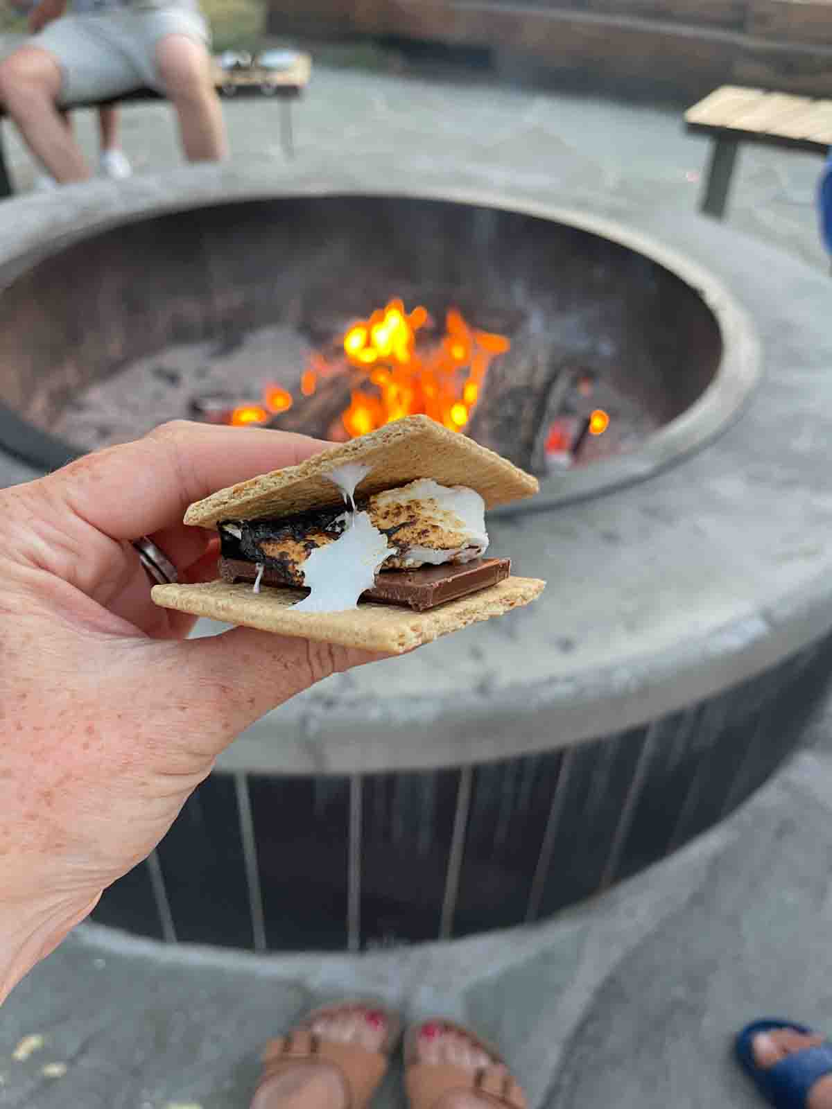 S'mores at Rush Creek Lodge.