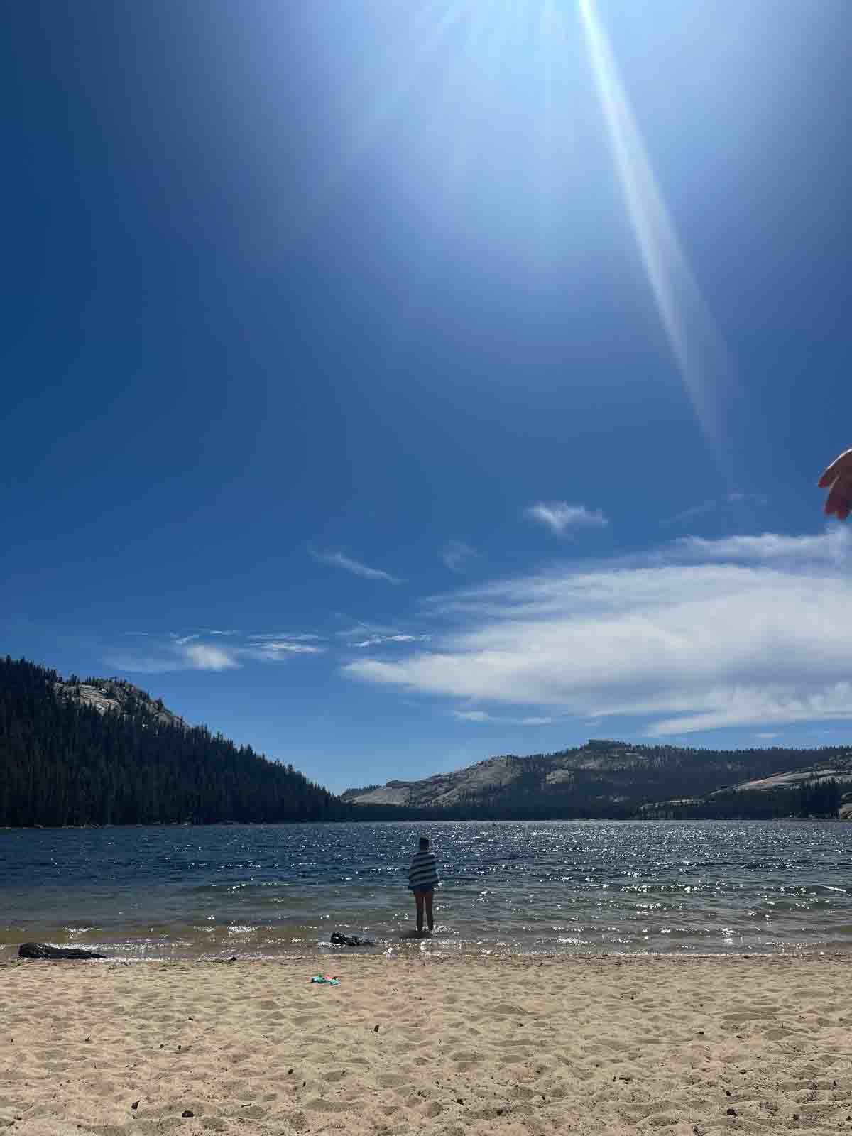 Tenaya Lake view in Yosemite.