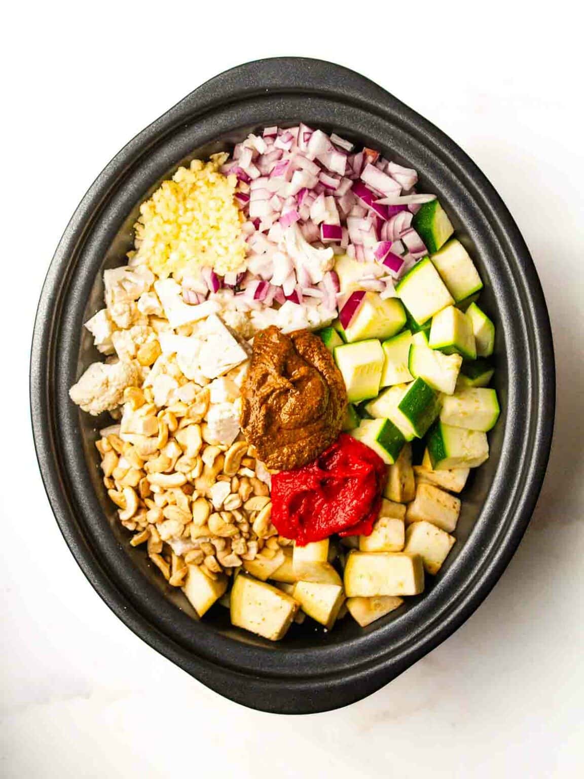 Slow Cooker Vegetable Curry SO Easy!