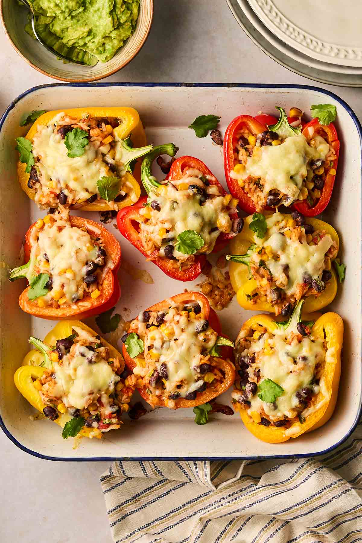 Poivrons farcis {recette végétarienne rapide}